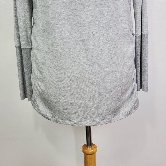 Athleta Drishti Modal Ruched Long Sleeve Sweatshirt Tunic Top Size M - Picture 11 of 16